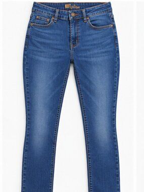 Kut from the Kloth, Diana Slim/Skinny Jeans, Blue with Slight Wash - Size 10
